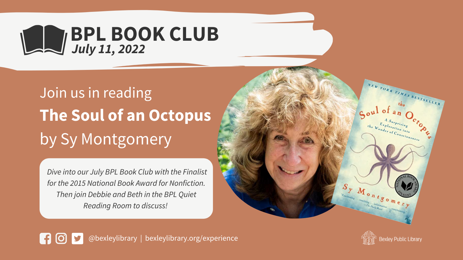 Virtual Bookclub | The Soul of an Octopus by Sy Montgomery | July 2022